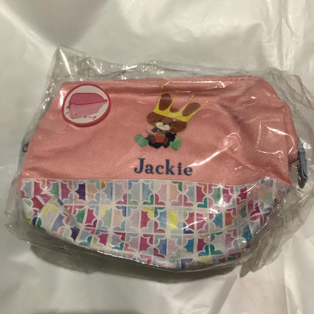 くまのがっこう(クマノガッコウ)のふー様専用♬ 【新品】くまのがっこう ジャッキーJackie ワイヤーポーチ レディースのファッション小物(ポーチ)の商品写真