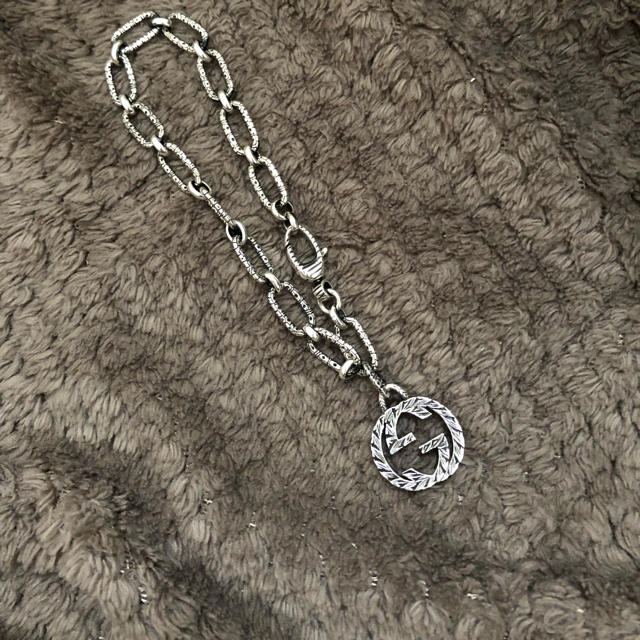 GUCCI インターロッキング ブレスレット 燻