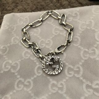 GUCCI インターロッキング ブレスレット 燻