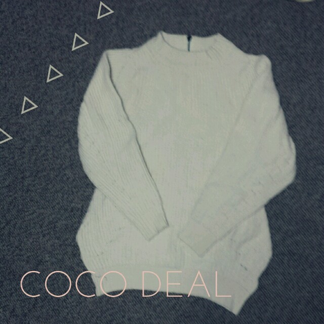 COCO DEAL(ココディール)のCOCODEAL♡プチハイネック白ニット レディースのトップス(ニット/セーター)の商品写真