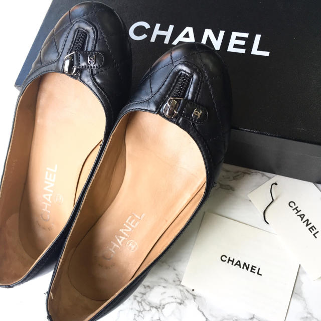 CHANEL(シャネル)の美品*9万円*CHANEL*シャネル*フラットシューズ*バレリーナ*パンプス*靴 レディースの靴/シューズ(バレエシューズ)の商品写真