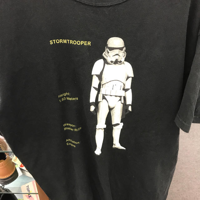 STARWARSメンズTシャツ。STORM TROOPER柄。黒色。Lサイズ。 メンズのトップス(Tシャツ/カットソー(半袖/袖なし))の商品写真