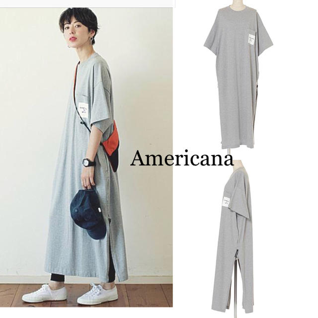 Americana 新品同様 18ss Americana サイドジップ ビッグtシャツワンピースの通販 By Momomoca アメリカーナならラクマ