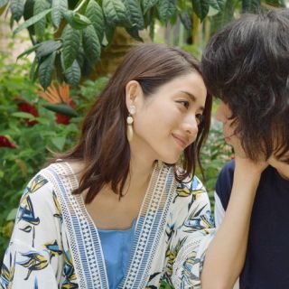 マウジー(moussy)の石原さとみ着用♡MOUSSY WAIST LOOP ガウン♡マウジー花柄ガウン(ロングワンピース/マキシワンピース)