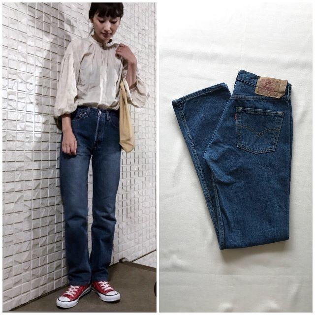 希少 EURO UK90'sLevi's 501 ハイウエスト デニムパンツ