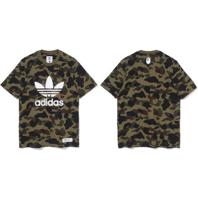 即発送可!! 希少サイズ 2XL Tシャツ ★BAPE × adidas SSLTシャツ/カットソー(半袖/袖なし)