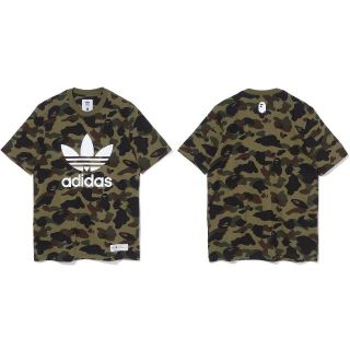 アベイシングエイプ(A BATHING APE)の即発送可!! 希少サイズ 2XL Tシャツ ★BAPE × adidas SSL(Tシャツ/カットソー(半袖/袖なし))