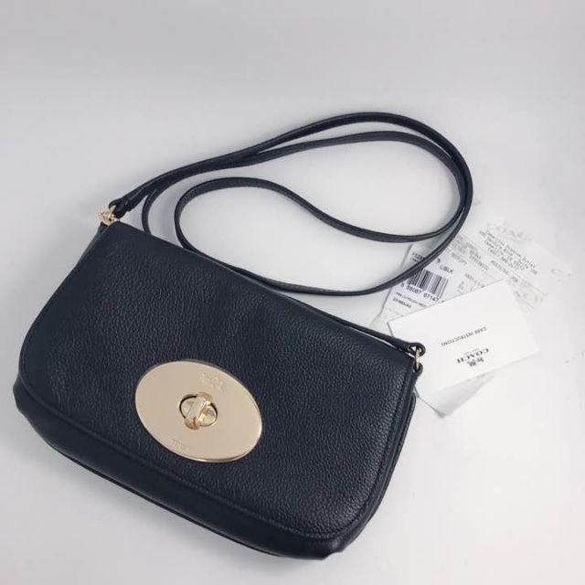 COACH(コーチ)の新品！COACH　レザー　ショルダーバッグ　ブラック/CW レディースのバッグ(ショルダーバッグ)の商品写真