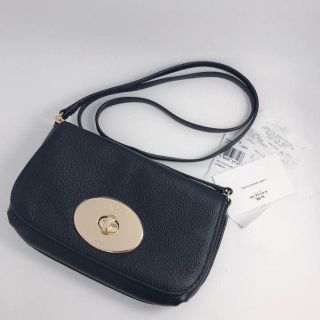 コーチ(COACH)の新品！COACH　レザー　ショルダーバッグ　ブラック/CW(ショルダーバッグ)