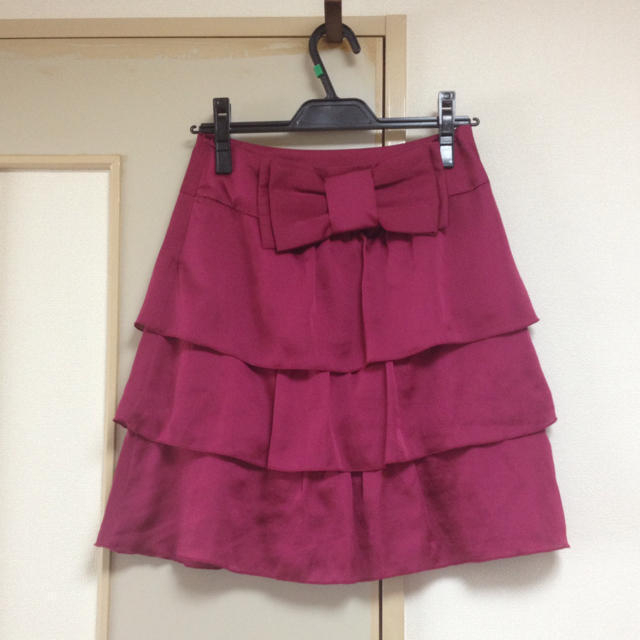 WILLSELECTION(ウィルセレクション)のフリル取り外しりぼん付きスカート レディースのスカート(ひざ丈スカート)の商品写真