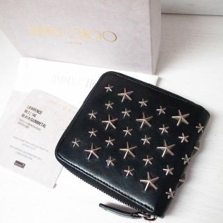 ジミーチュウ(JIMMY CHOO)の正規品♡最安値♡ジミーチュウ　財布　フィリッパ　星スタッズ　黒　バッグ　財布(折り財布)