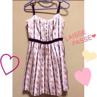 レッセパッセ(LAISSE PASSE)の値下げ！レッセパッセ 花柄ワンピース❤︎(ミニワンピース)