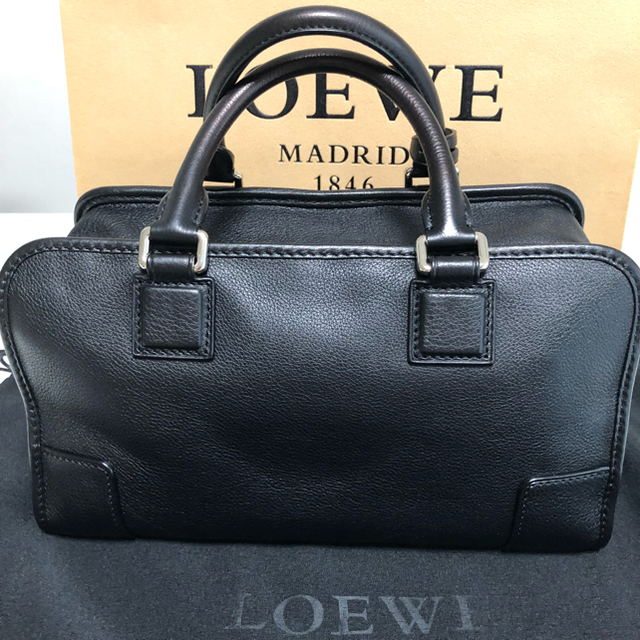 LOEWE(ロエベ)の♡美品 LOEWE アマソナ 28 ブラック /たらこ様専用 レディースのバッグ(ハンドバッグ)の商品写真