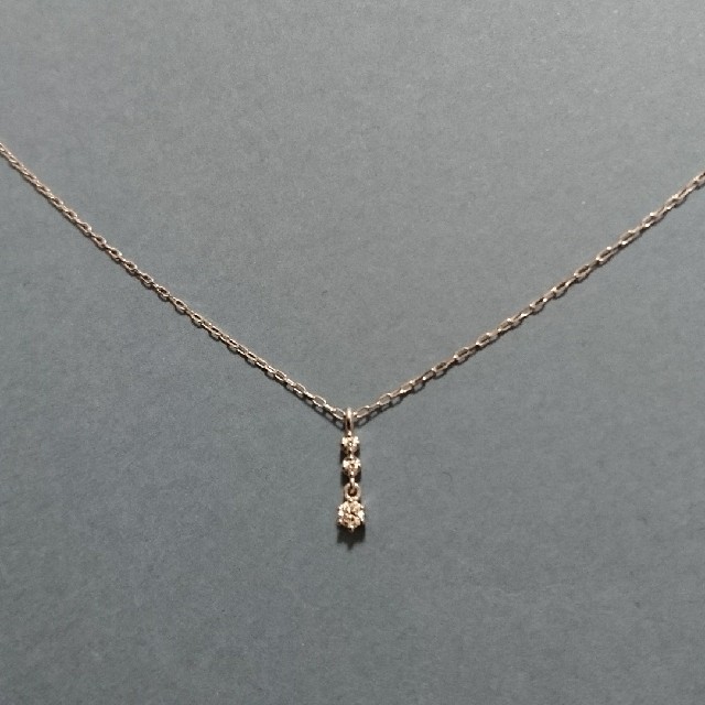 4℃ ヨンドシー 18k ダイヤ 3連 ネックレス | labiela.com