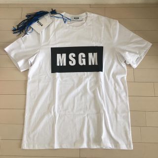 エムエスジイエム(MSGM)の【K様専用】M MSGM ブロックロゴ Tシャツ ホワイト(Tシャツ/カットソー(半袖/袖なし))