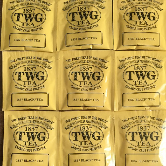 1837 TWG BLACK TEA  9袋 食品/飲料/酒の飲料(茶)の商品写真