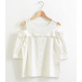 マジェスティックレゴン(MAJESTIC LEGON)の【未使用】MAJESTIC LEGON 肩あきブラウス♡オフショルダー(シャツ/ブラウス(半袖/袖なし))