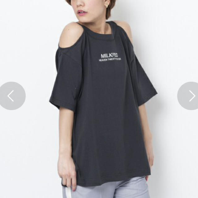 MILKFED.(ミルクフェド)のone shoulder Ｔシャツ レディースのトップス(Tシャツ(半袖/袖なし))の商品写真