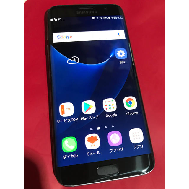 スマートフォン/携帯電話Samsung S7 edge SCV33 SIMフリー ブラック