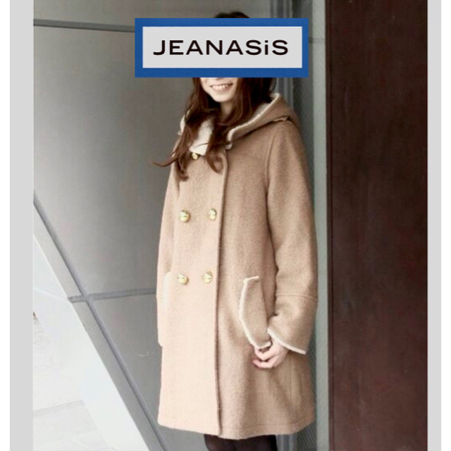 JEANASIS - JEANASiS★新品タグ付 ボアフードWコート⭐️完売人気色 アイボリーの通販 by ☆★☆★｜ジーナシスならラクマ