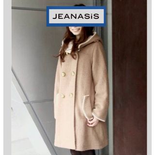 ジーナシス(JEANASIS)のJEANASiS★新品タグ付❗ボアフードWコート⭐️完売人気色❗アイボリー(ダッフルコート)