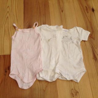 プチバトー(PETIT BATEAU)のプチバトー 肌着セット(ロンパース)