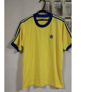 アディダス(adidas)の美品！90s adidas ワンポイント リンガーTシャツ(Tシャツ/カットソー(半袖/袖なし))