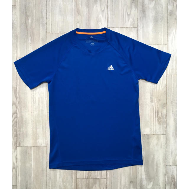 adidas(アディダス)のadidasアディダスTシャツカットソースポーツウェアMサイズブルー メンズのトップス(Tシャツ/カットソー(半袖/袖なし))の商品写真