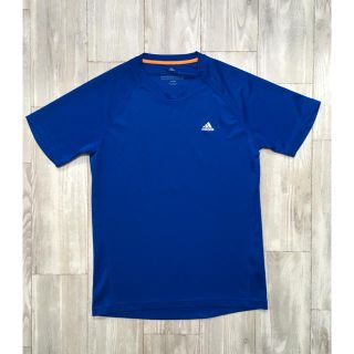 アディダス(adidas)のadidasアディダスTシャツカットソースポーツウェアMサイズブルー(Tシャツ/カットソー(半袖/袖なし))