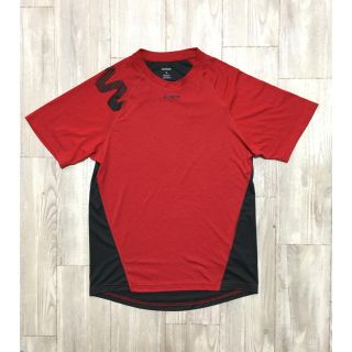 リーボック(Reebok)のReebokリーボックTシャツカットソースポーツウェアSサイズレッドダークグレー(Tシャツ/カットソー(半袖/袖なし))