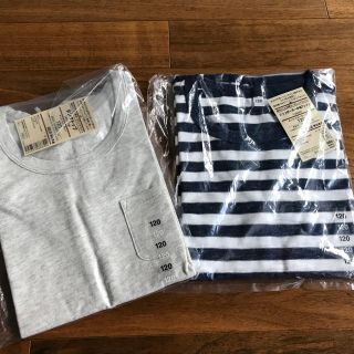 ムジルシリョウヒン(MUJI (無印良品))の新品◎無印良品 キッズ 120  Tシャツ タンクトップ 2枚セット(Tシャツ/カットソー)