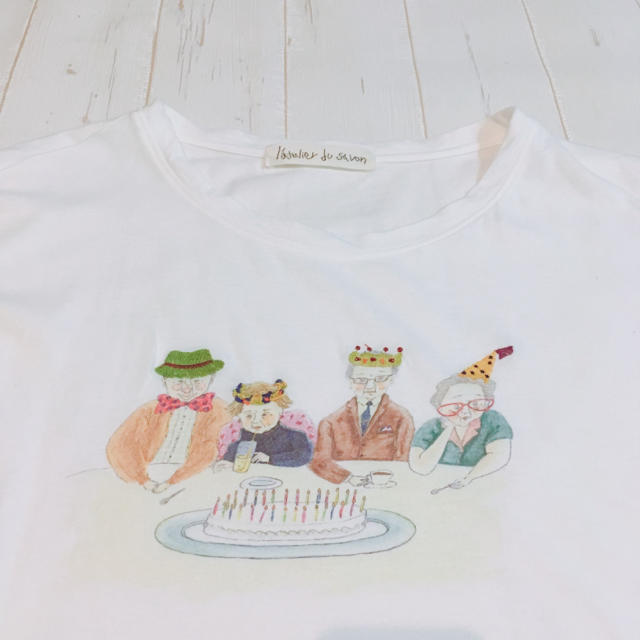 l'atelier du savon(アトリエドゥサボン)のparty!Tシャツ🎉 レディースのトップス(Tシャツ(半袖/袖なし))の商品写真