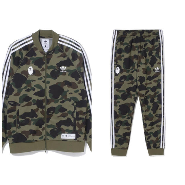 BAPE ADIDAS CAMO JERSEY TOP PANTS セットアップ