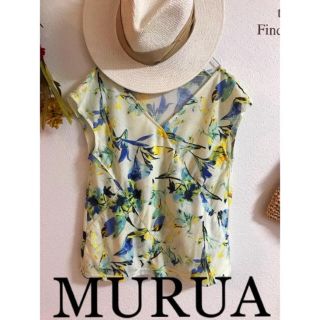 ムルーア(MURUA)の☆MURUA☆ボタニカル柄Ｖネックプルオーバー(Tシャツ(半袖/袖なし))