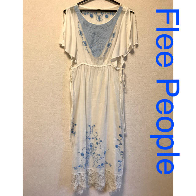 Free People(フリーピープル)のFree People チュニック 白×水色 フリーピープル レディースのトップス(チュニック)の商品写真