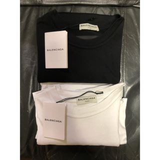 バレンシアガ(Balenciaga)の【タグ付き美品】BALENCIAGA オーバーサイズ無地カットソー 2枚セット (Tシャツ/カットソー(半袖/袖なし))