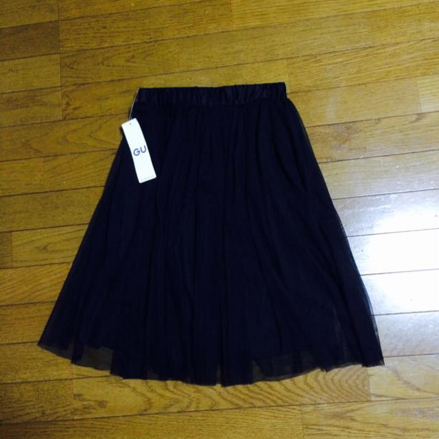 GU(ジーユー)のチュールスカート 新品 レディースのスカート(ひざ丈スカート)の商品写真