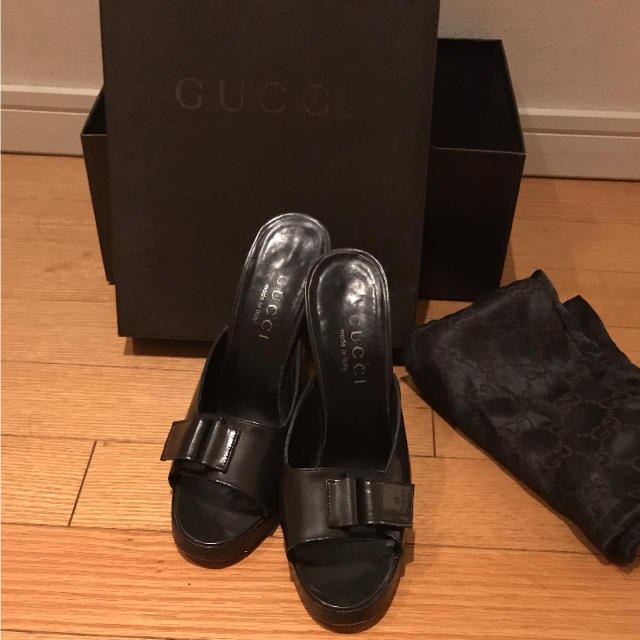 Gucci(グッチ)のGUCCIミュール ブラック レディースの靴/シューズ(ミュール)の商品写真