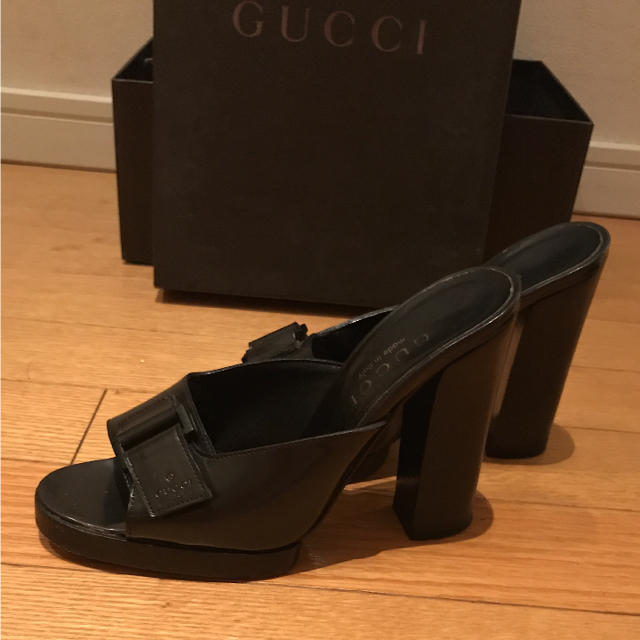 Gucci(グッチ)のGUCCIミュール ブラック レディースの靴/シューズ(ミュール)の商品写真