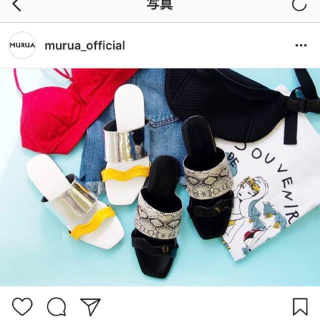 MURUA(ムルーア)のムルーア ノベルティ サンダル レディースの靴/シューズ(サンダル)の商品写真