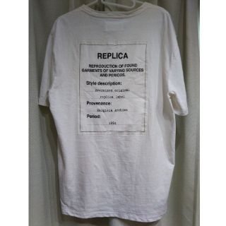 マルタンマルジェラ(Maison Martin Margiela)のマルジェラ　17SS レプリカTEE サイズ48(Tシャツ/カットソー(半袖/袖なし))