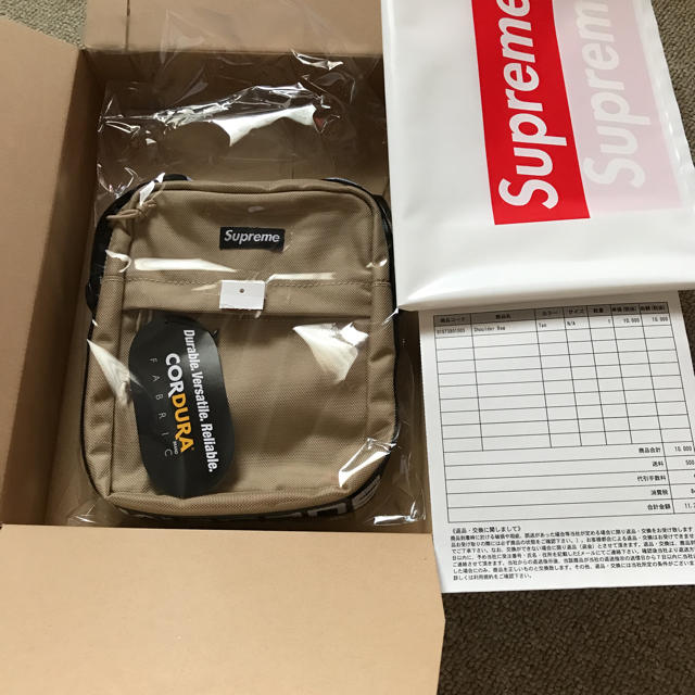 バッグsupreme shoulder bag 18ss tan