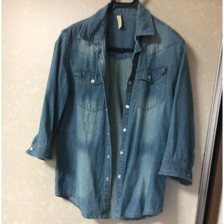 アッシュ(ASH)の♡メンズデニムシャツ 七分袖 ASH(Tシャツ/カットソー(七分/長袖))