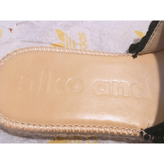 niko and...(ニコアンド)のNiko and…  ボーダーサンダル レディースの靴/シューズ(サンダル)の商品写真