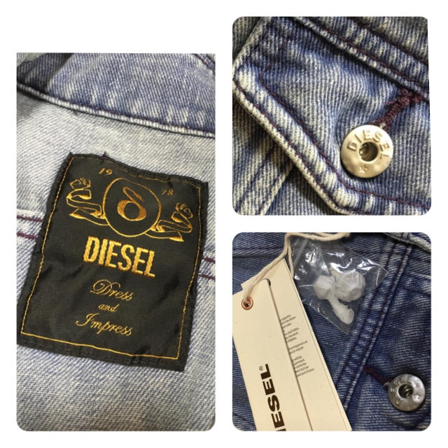 DIESEL(ディーゼル)のDIESELデニムベスト 新品未使用 レディースのジャケット/アウター(Gジャン/デニムジャケット)の商品写真