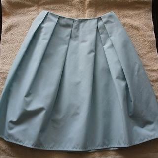 エムプルミエ(M-premier)のエムプルミエ クチュール 水色 フレアスカート 上品で清楚です 美品　(ひざ丈スカート)
