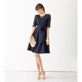 AIMER - バックサテンシャンタン×コードレースワンピースドレスの通販