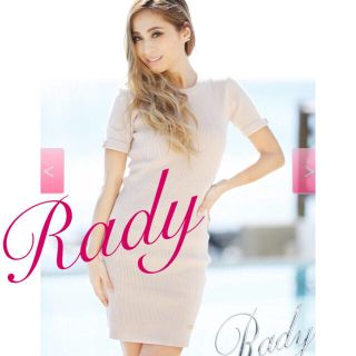 レディー(Rady)の【送料込】❤︎Rady❤︎ ハーフスリーブリブニットワンピース(ミニワンピース)