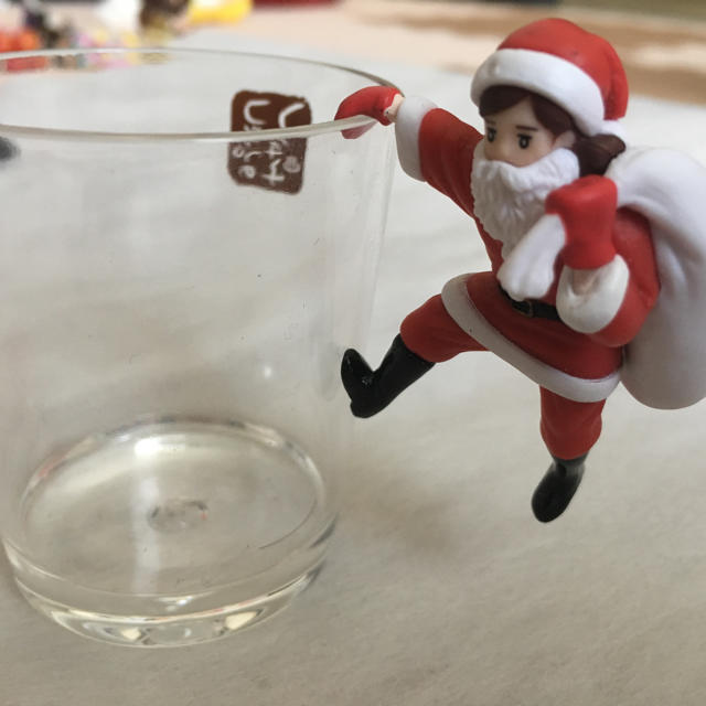 コップのフチ子さん クリスマス5点セット エンタメ/ホビーのおもちゃ/ぬいぐるみ(キャラクターグッズ)の商品写真