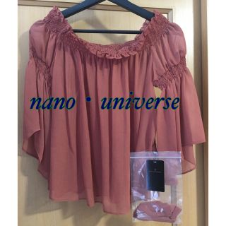 ナノユニバース(nano・universe)の☆nano・universeシフォン未使用☆(シャツ/ブラウス(半袖/袖なし))